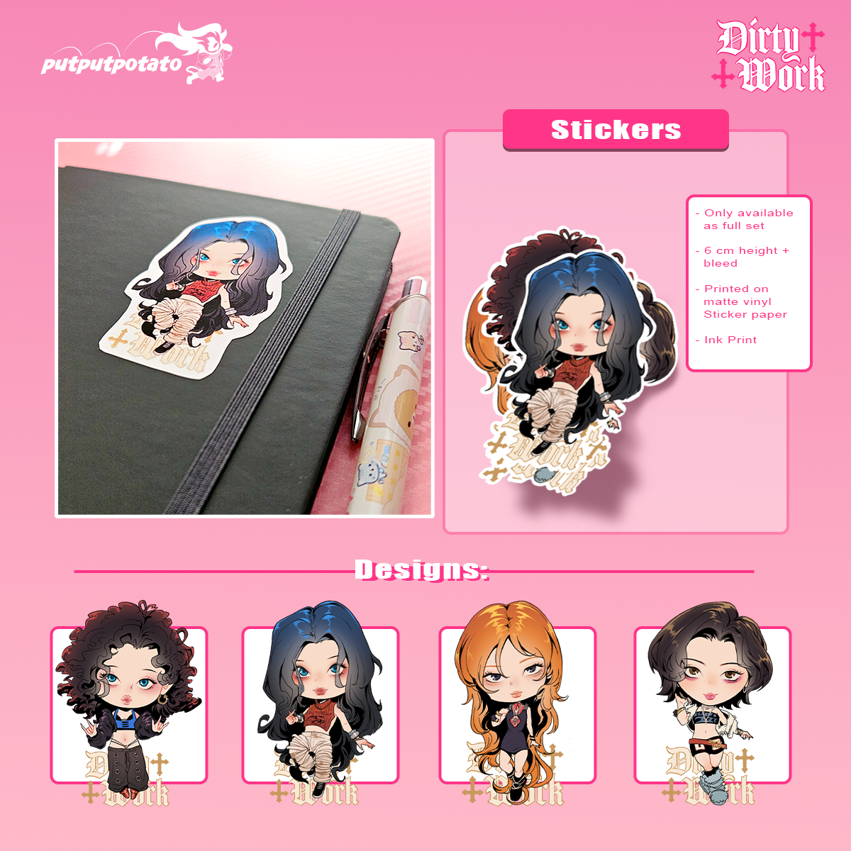 Aespa: Dirty Work Sticker Set