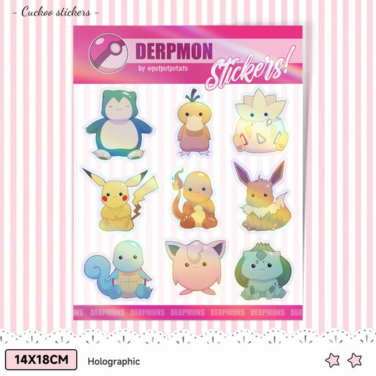 Derpmon - Stickersheet