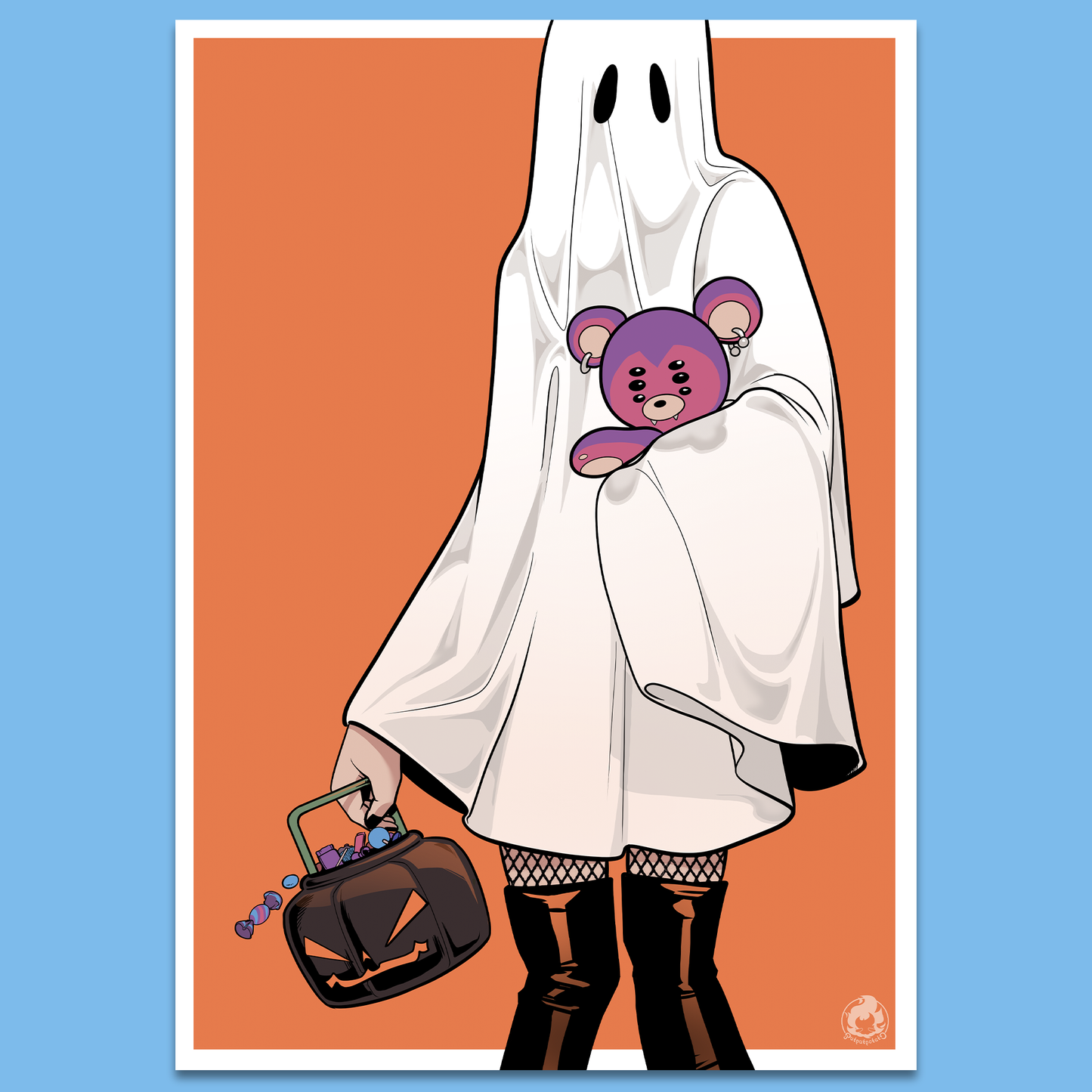 🎃 Halloween Edition 2025: Ghost Girl A5 Print 🎃