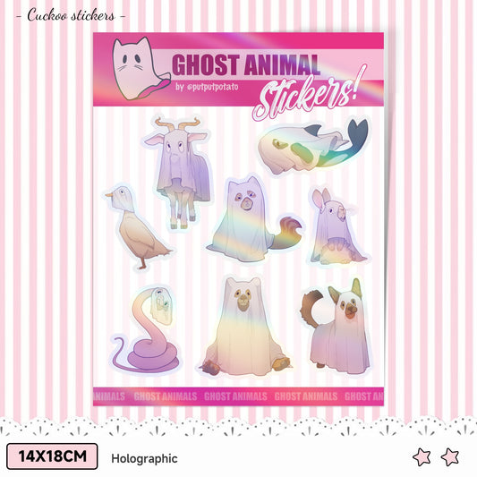 Ghost Animals - Stickersheet