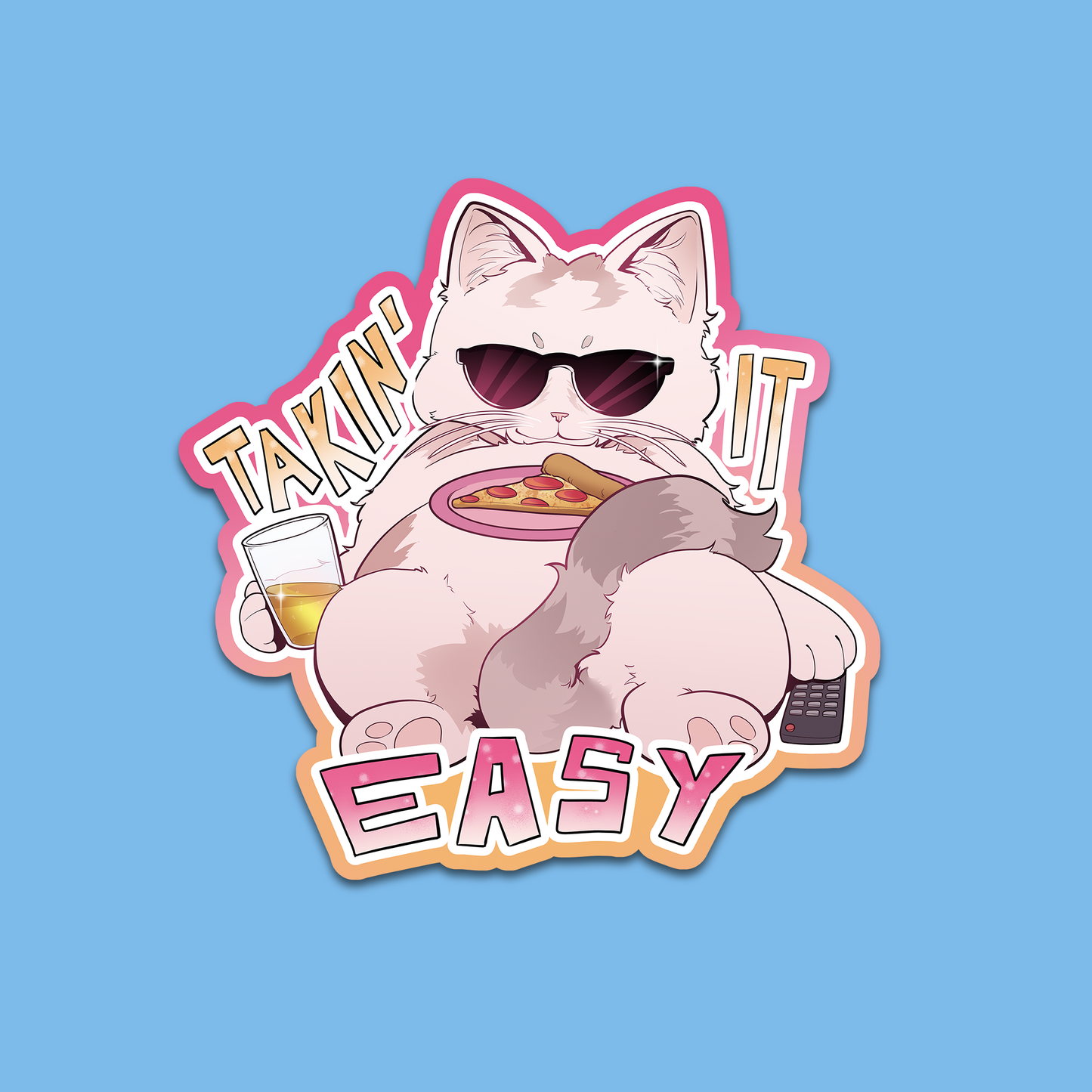 🕶️ 'Takin it Easy' Sticker 🕶️